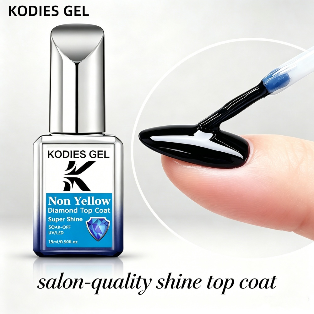 Nail Art Glossy - KODIES GEL Top Coat Gel Non