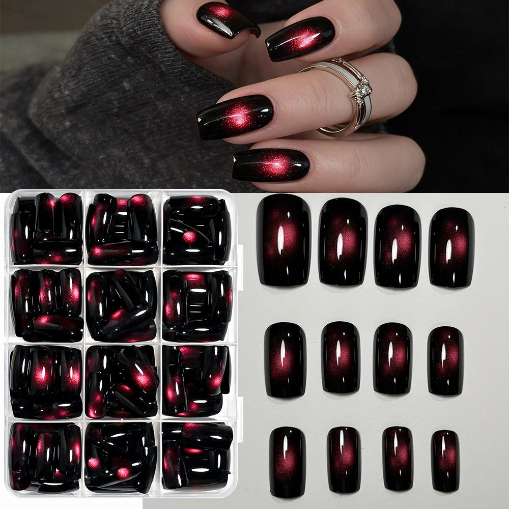 Nail Art Glossy - 144 pezzi di unghie finte con