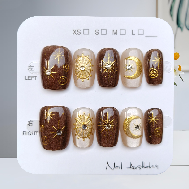 Nail Art Design - 10 pezzi autunno e inverno serie