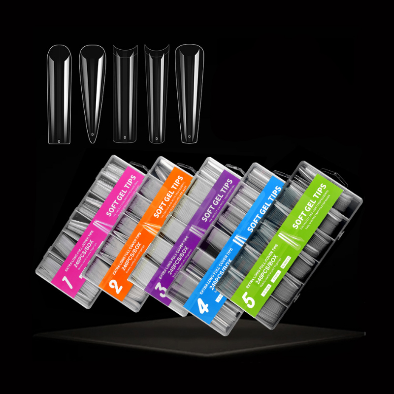 Nail Art Xxl - 240 Pz XXL Unghie Finte Unghie