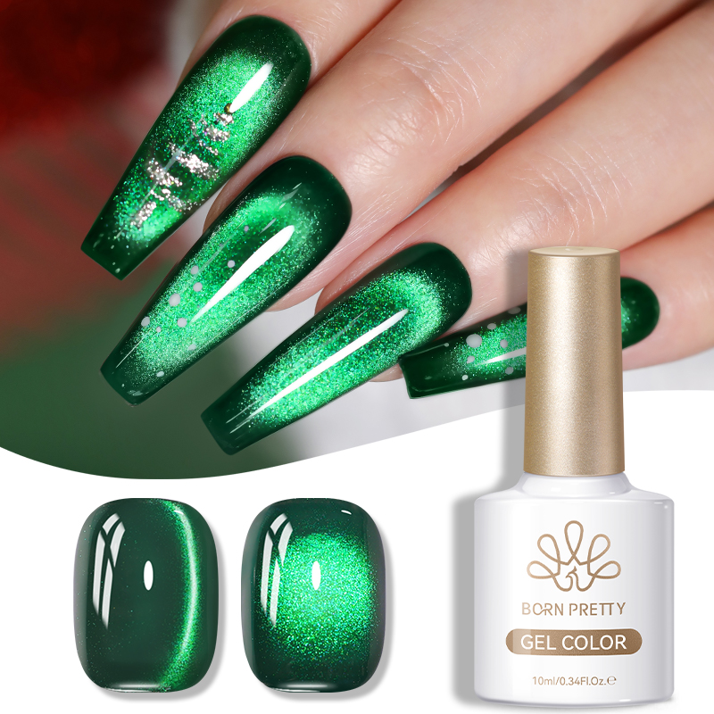 Nail Art Emerald Green - BORN PRETTY 10ml Smalto gel verde