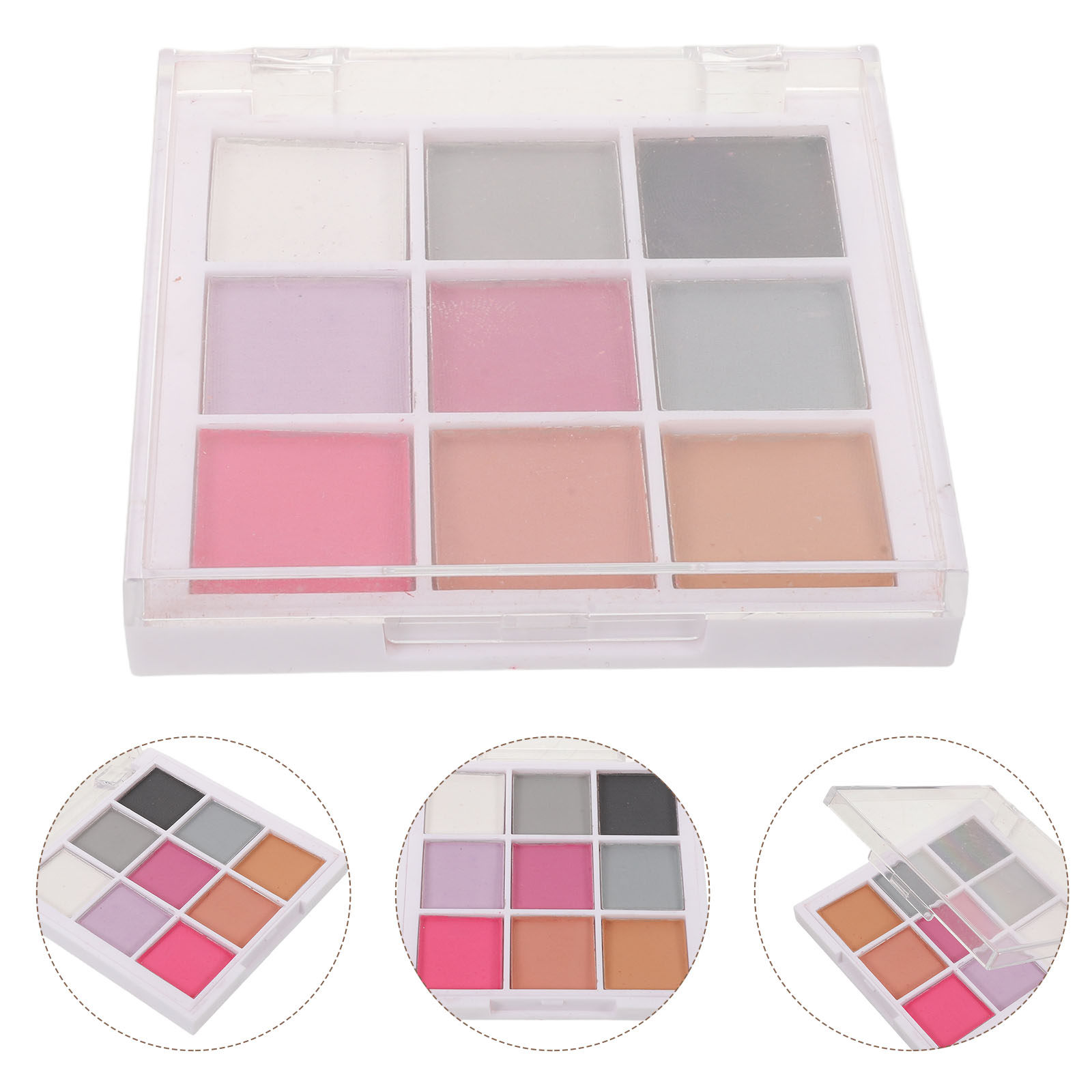 Nail Art Glossy - Palette di polveri pigmentate per unghie,