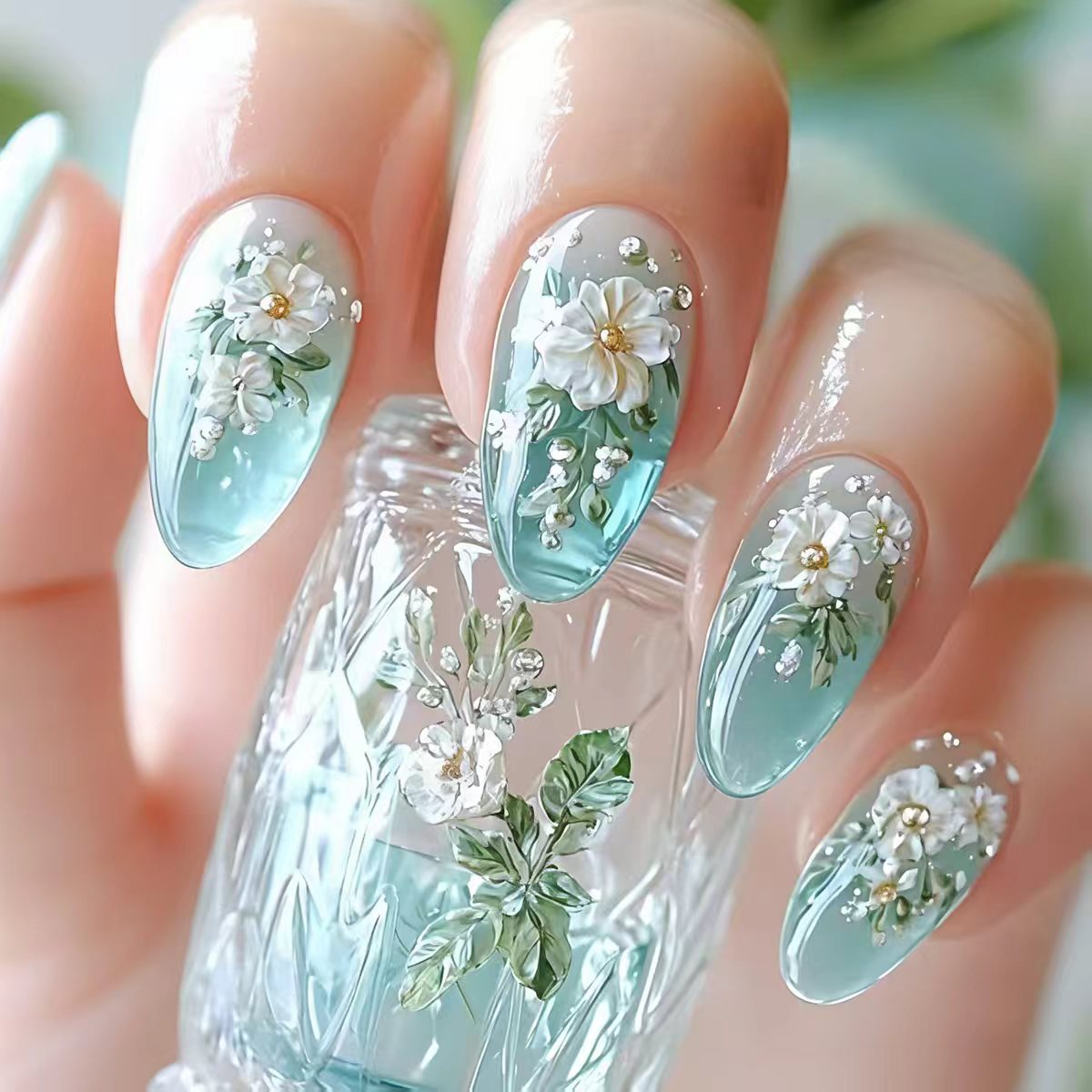 Nail Art Design - Unghie finte di media lunghezza per