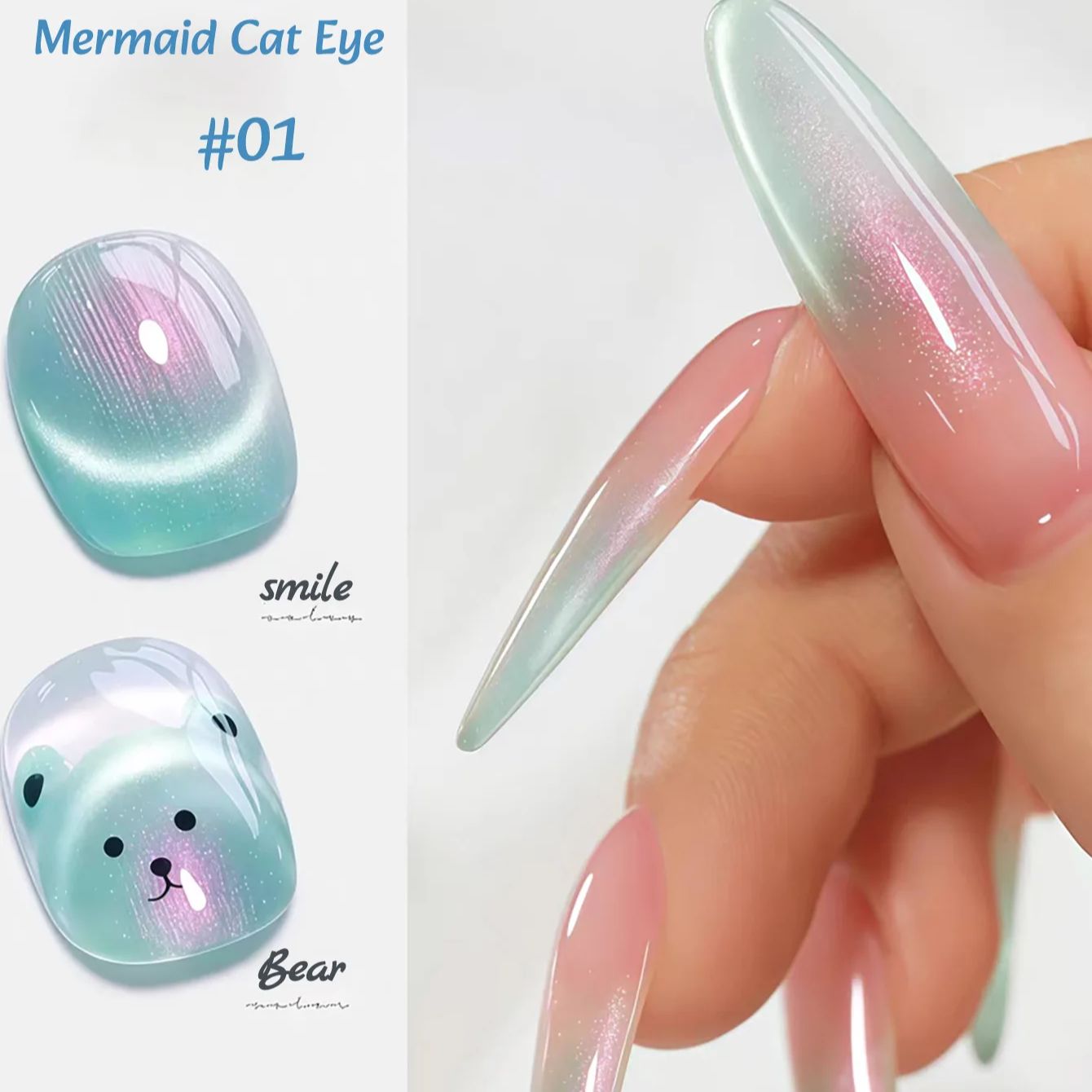 1 pz ZH Smalto per Unghie in G - Nail Art Pink Cat Eye recensione e prezzo