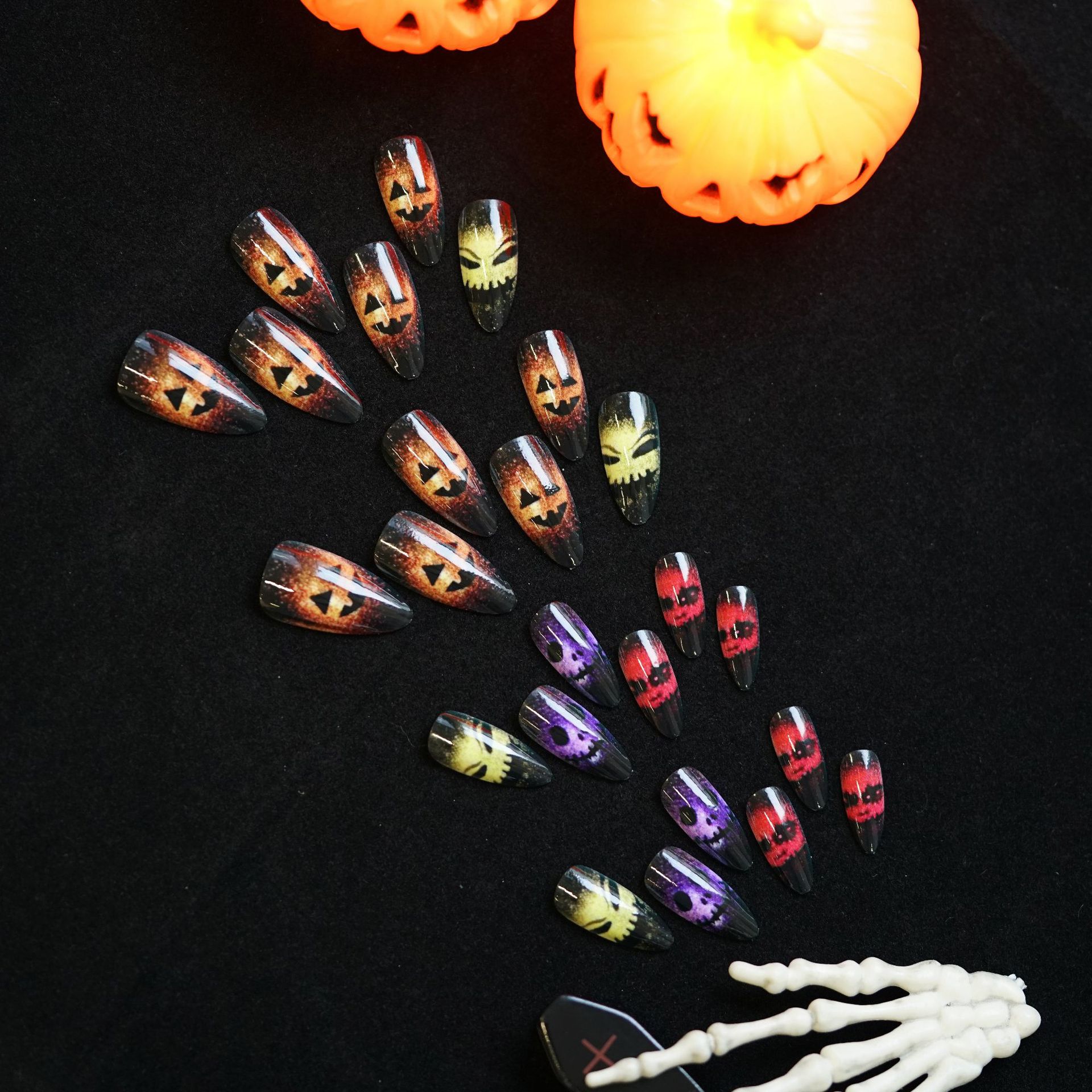 24 pz 2025 Halloween 3D Cat Ey - Nail Art Cat Eye recensione e prezzo