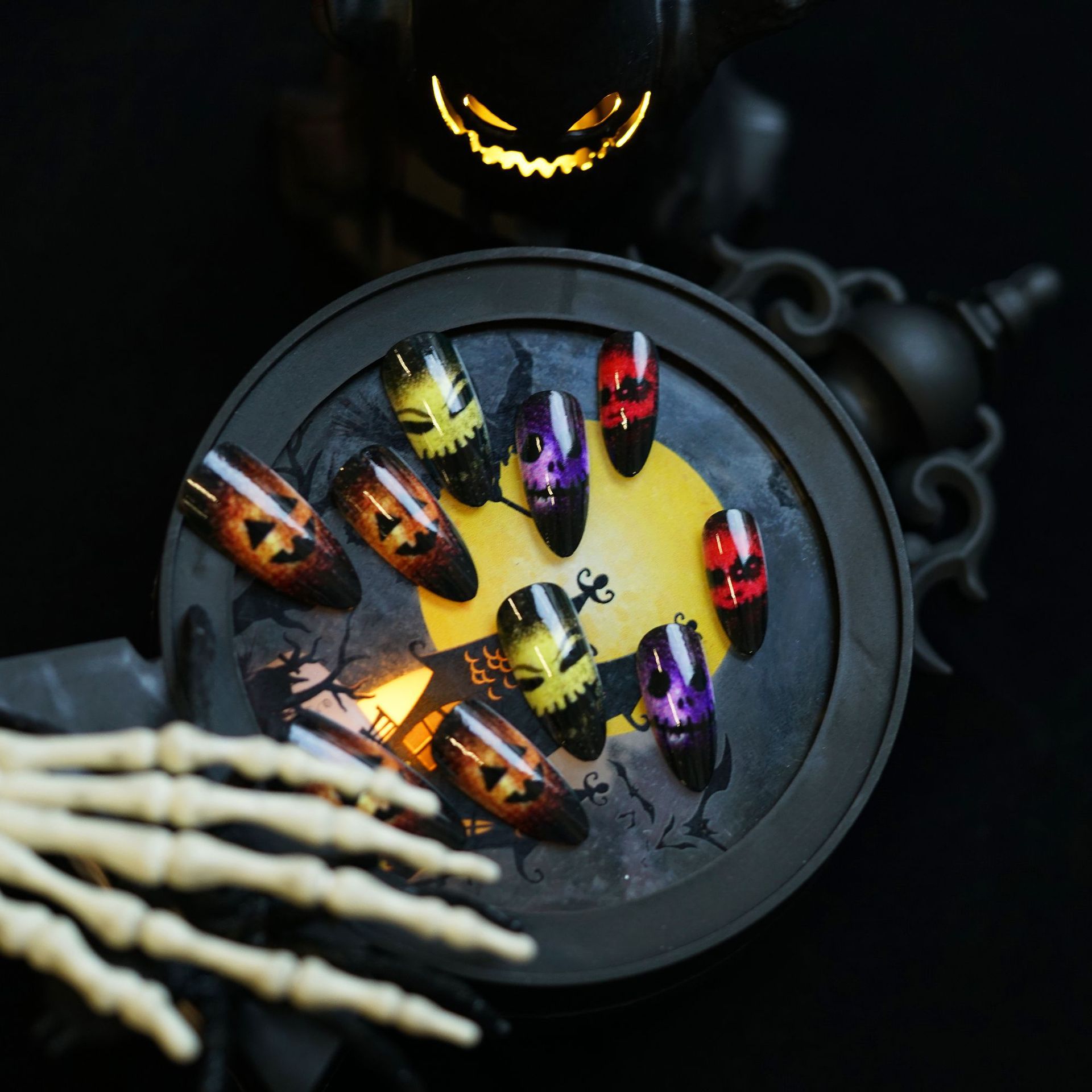 24 pz 2025 Halloween 3D Cat Ey - Nail Art Cat Eye recensione e prezzo