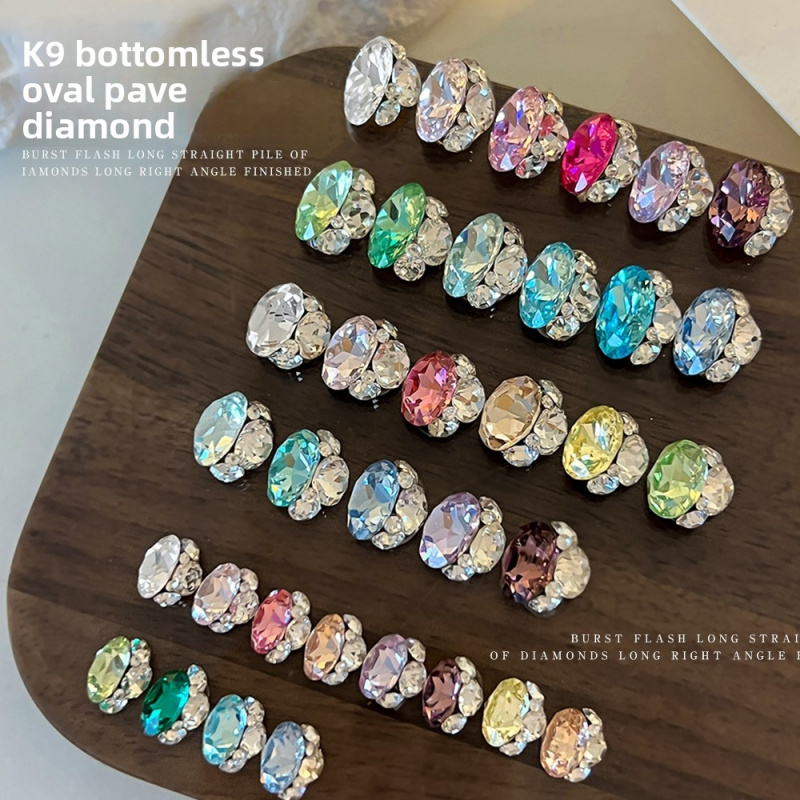 Strass per unghie K9 a forma d - Nail Art Emerald Green recensione e prezzo