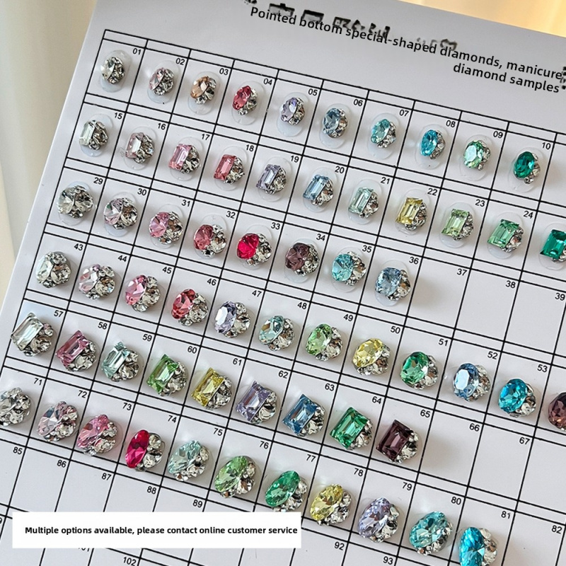 Strass per unghie K9 a forma d - Nail Art Emerald Green recensione e prezzo