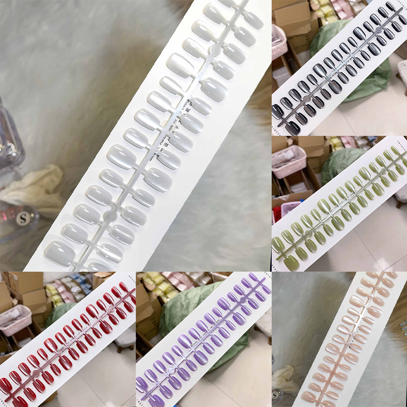 30 Pezzi Unghie Finte a Pressi - Nail Art Full Cat Eye recensione e prezzo