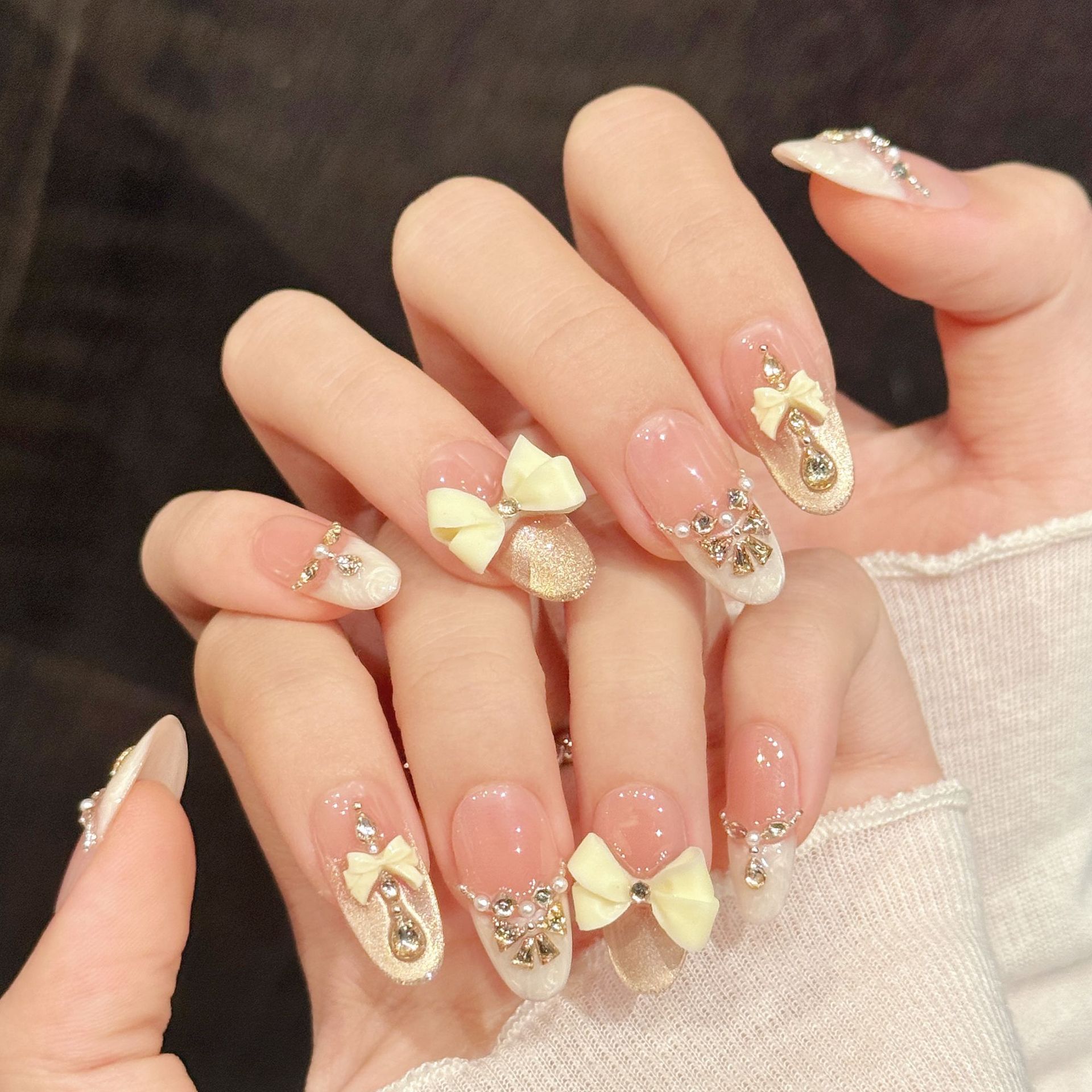 10 pezzi fatti a mano stampa s - Nail Art Fake Nails recensione e prezzo