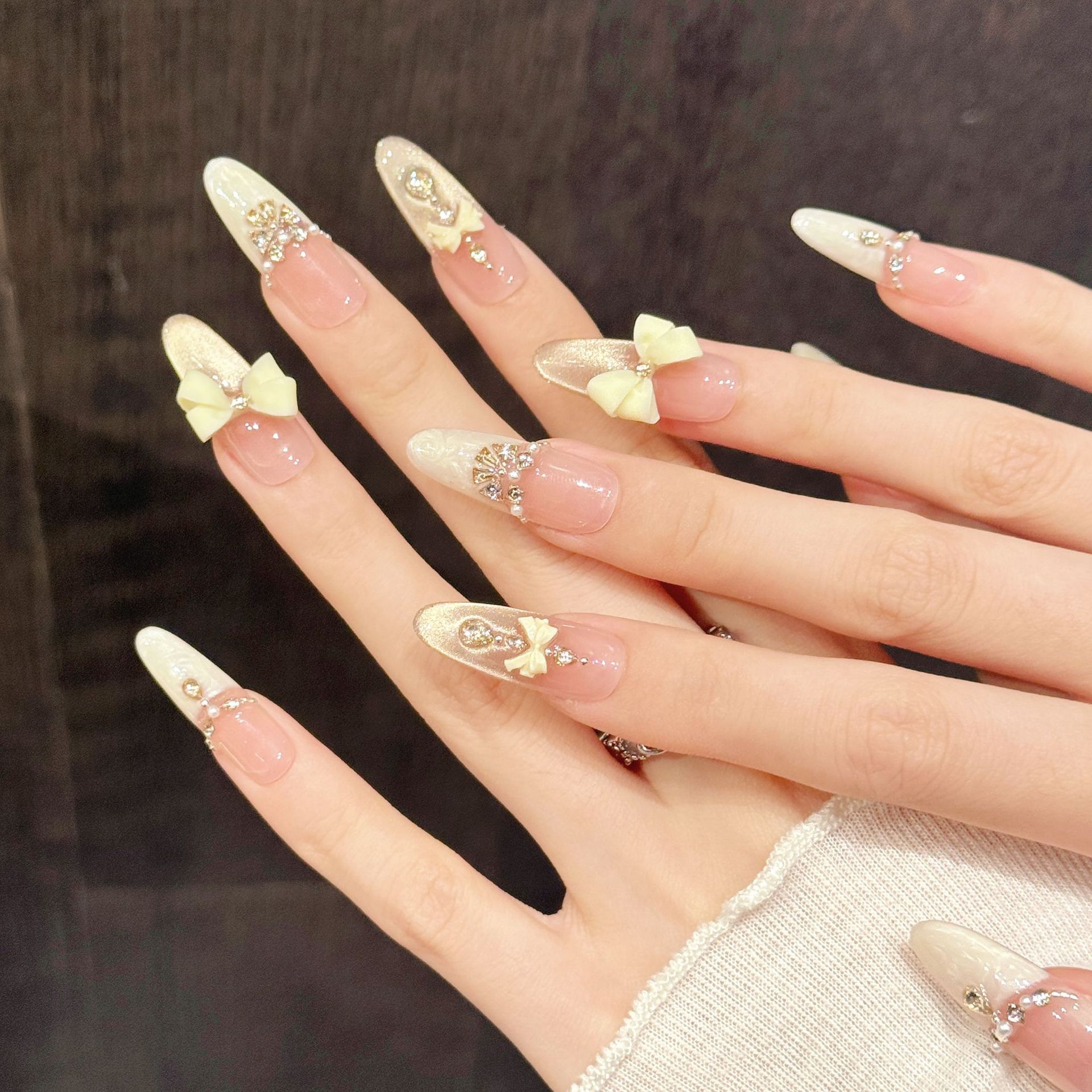 10 pezzi fatti a mano stampa s - Nail Art Fake Nails recensione e prezzo