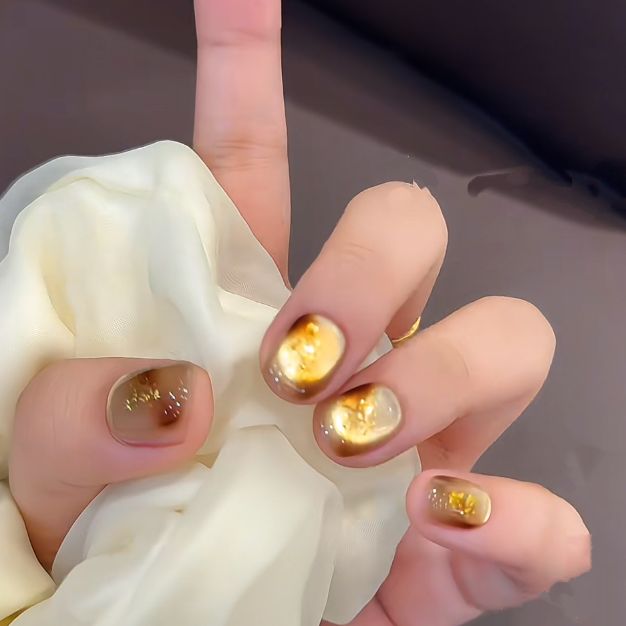 10 pezzi fatti a mano breve st - Nail Art Full Cat Eye recensione e prezzo