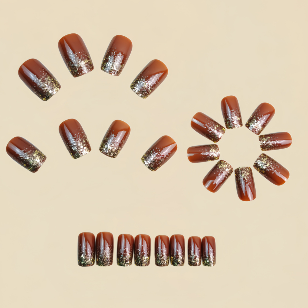 Unghie finte corte medie Sfuma - Nail Art Fake Nails recensione e prezzo