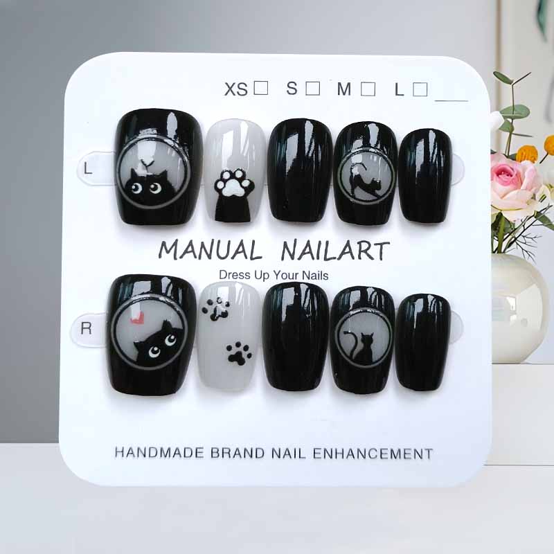 10 pezzi simpatico cartone ani - Nail Art Cat Eye recensione e prezzo