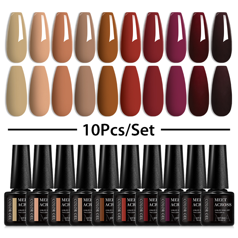10/12 pezzi set di smalti per  - Nail Art Glossy recensione e prezzo