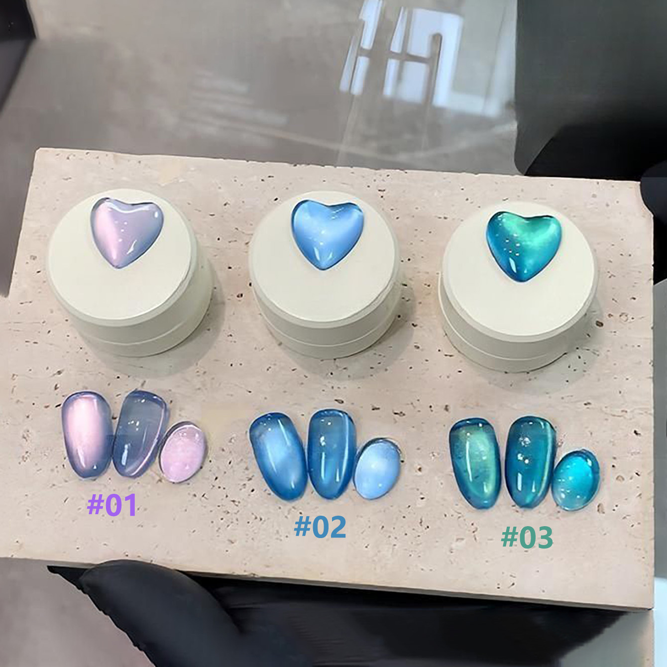 1 pz SHAKA Sea Fantasy Cat Eye - Nail Art Emerald Green recensione e prezzo